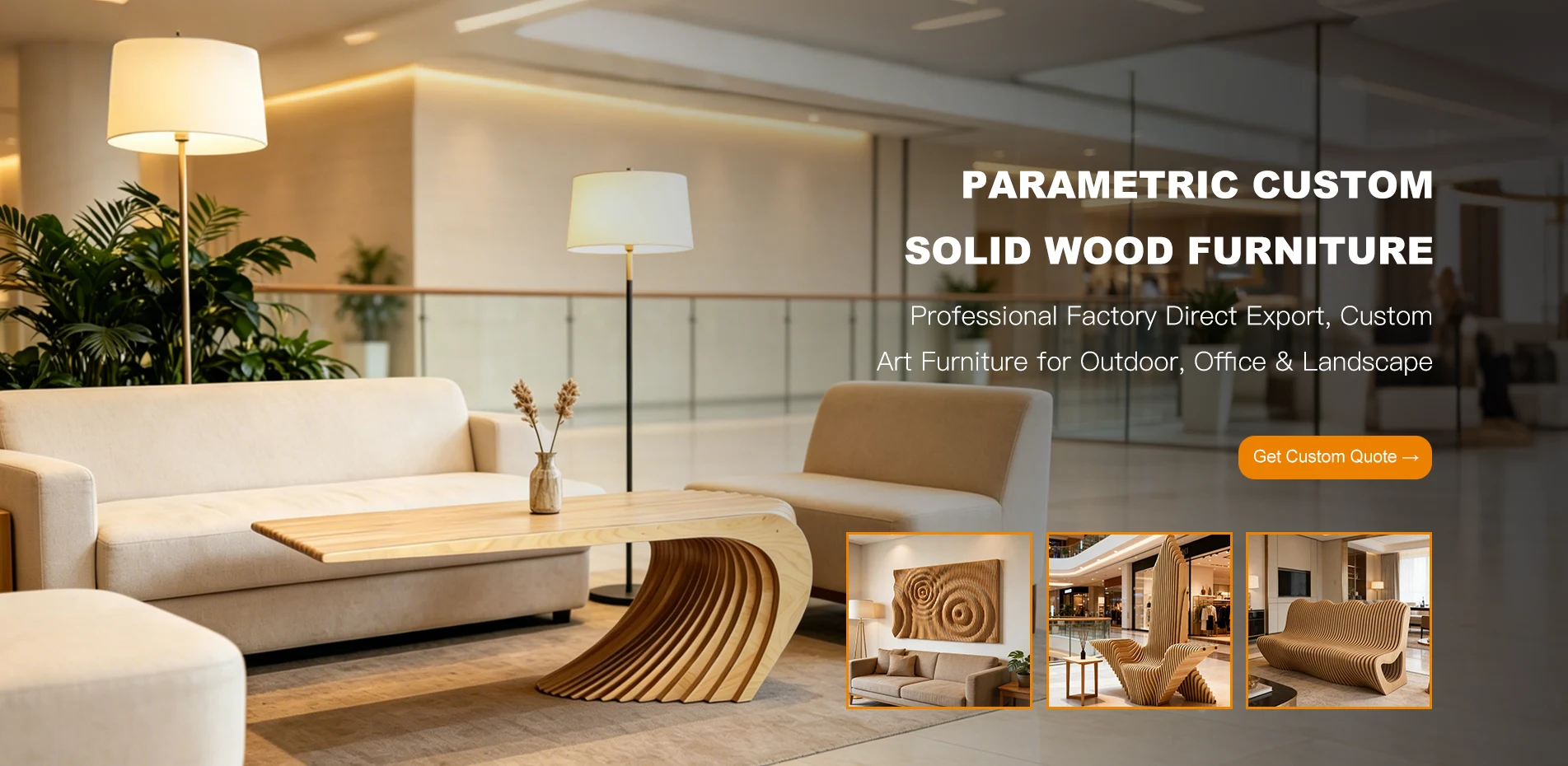 Propesyonal na Parametric Furniture Manufacturer ng China