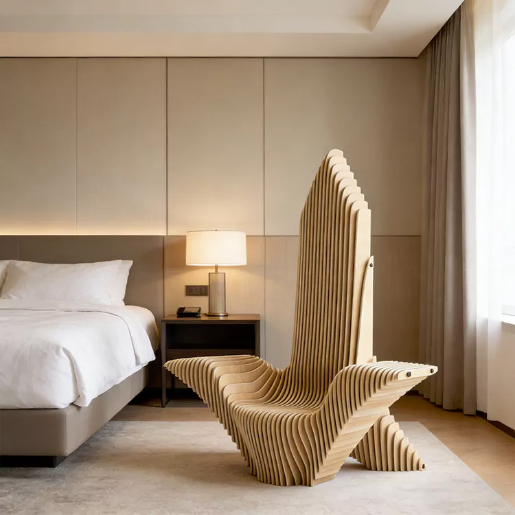 Parametric High Back Sculpture Accent Chair