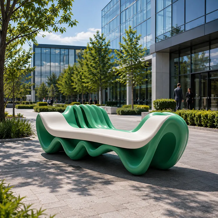 Art Wave Fiberglass Lounge Bench